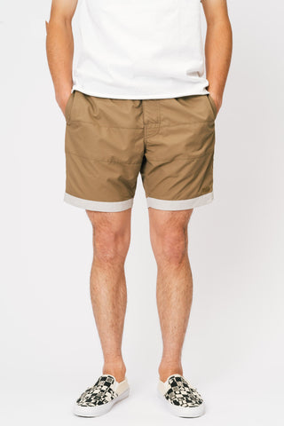 BOARD SHORTS 3LINE BEIGE×GRAY