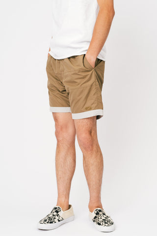 BOARD SHORTS 3LINE BEIGE×GRAY