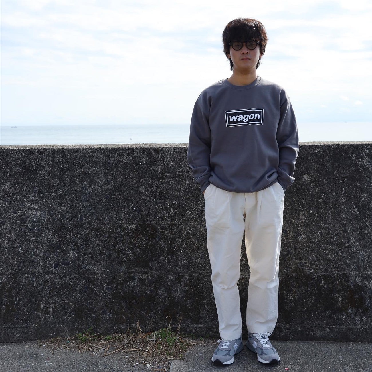 SWEAT CREW LOGO 01 - GRAY