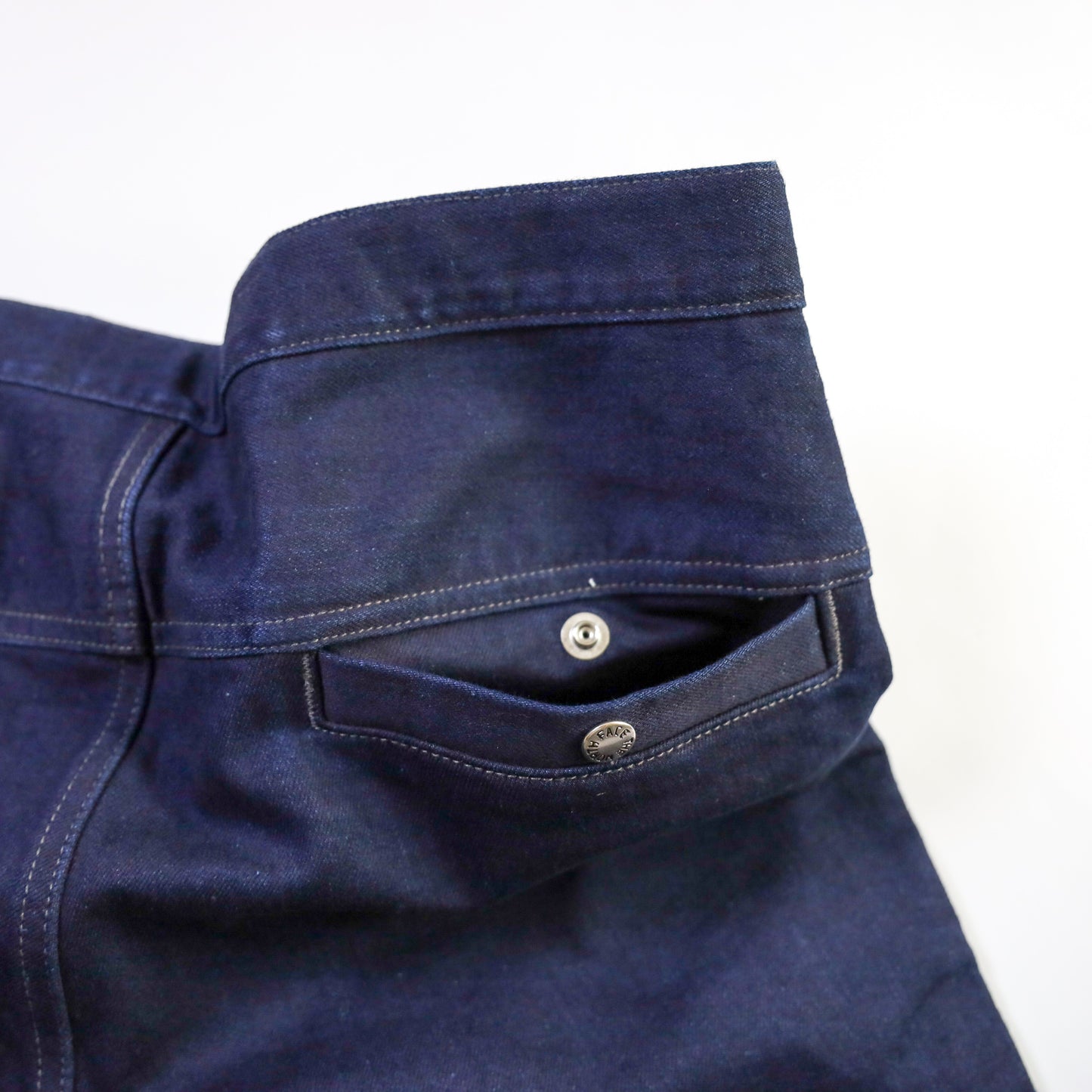 Webbing Belt Denim Pants INDIGO BLACK