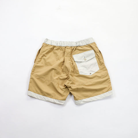 BOARD SHORTS 3LINE BEIGE×GRAY