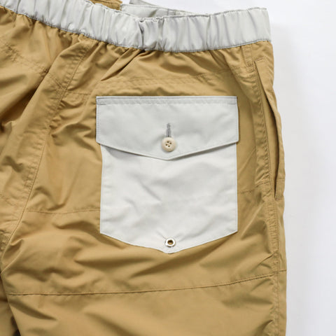 BOARD SHORTS 3LINE BEIGE×GRAY