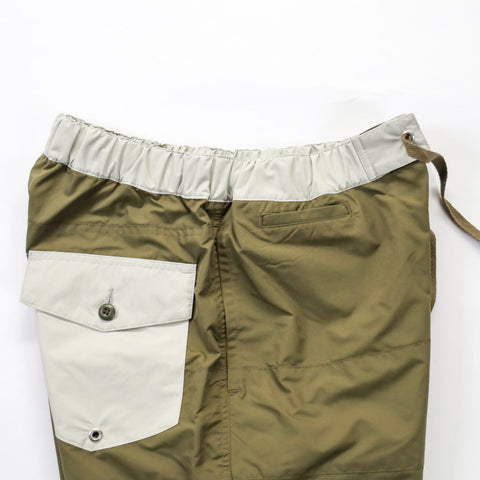 BOARD SHORTS 3LINE KHAKI×GRAY