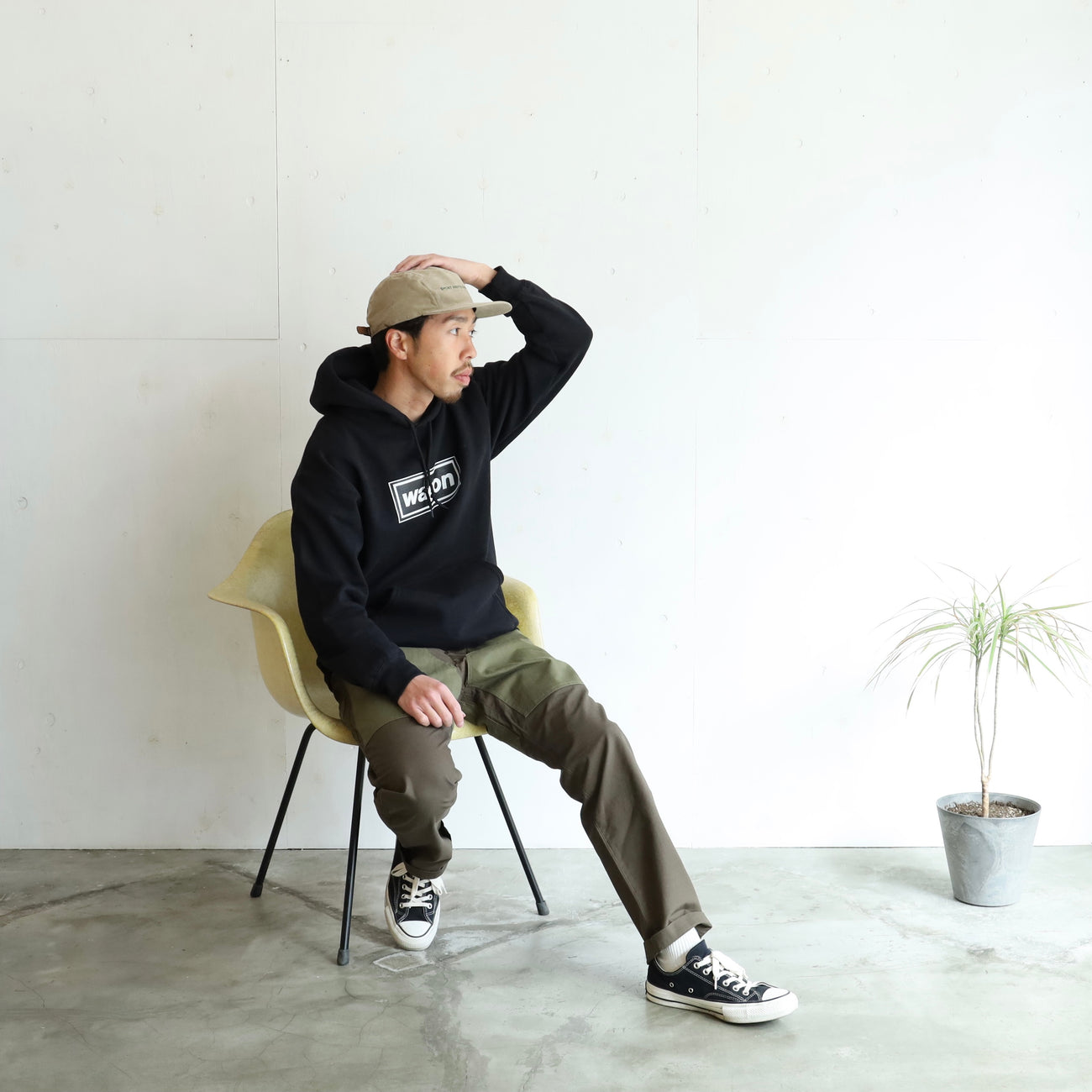 SWEAT HOODIE LOGO 01 - BLACK