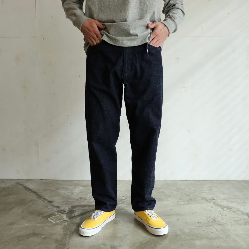 Denim Straight Pants - INDIGO