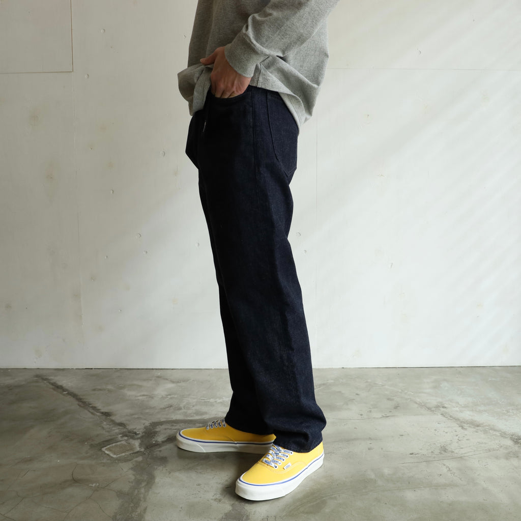 Denim Straight Pants - INDIGO