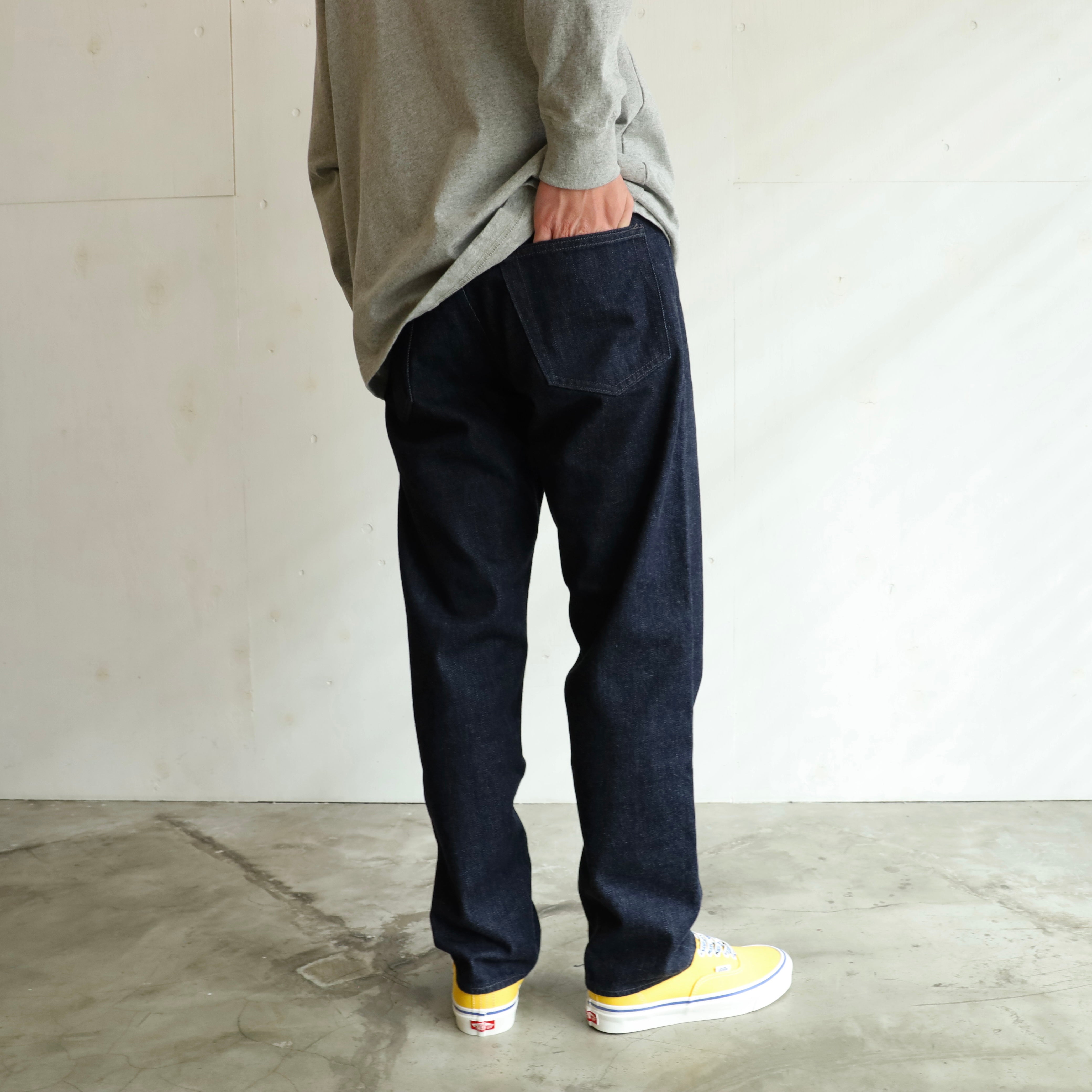 Denim Straight Pants - INDIGO