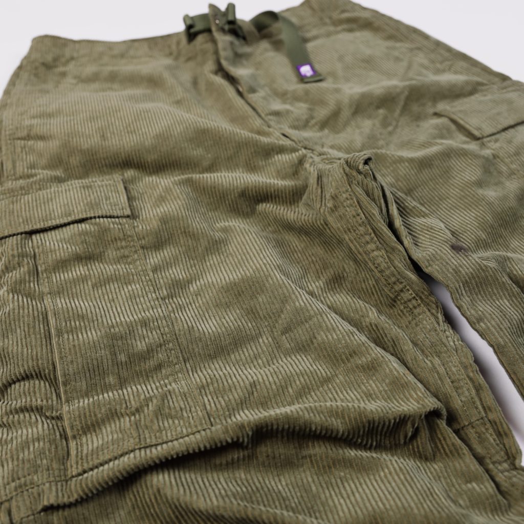 Corduroy Cargo Pants KHAKI GREEN