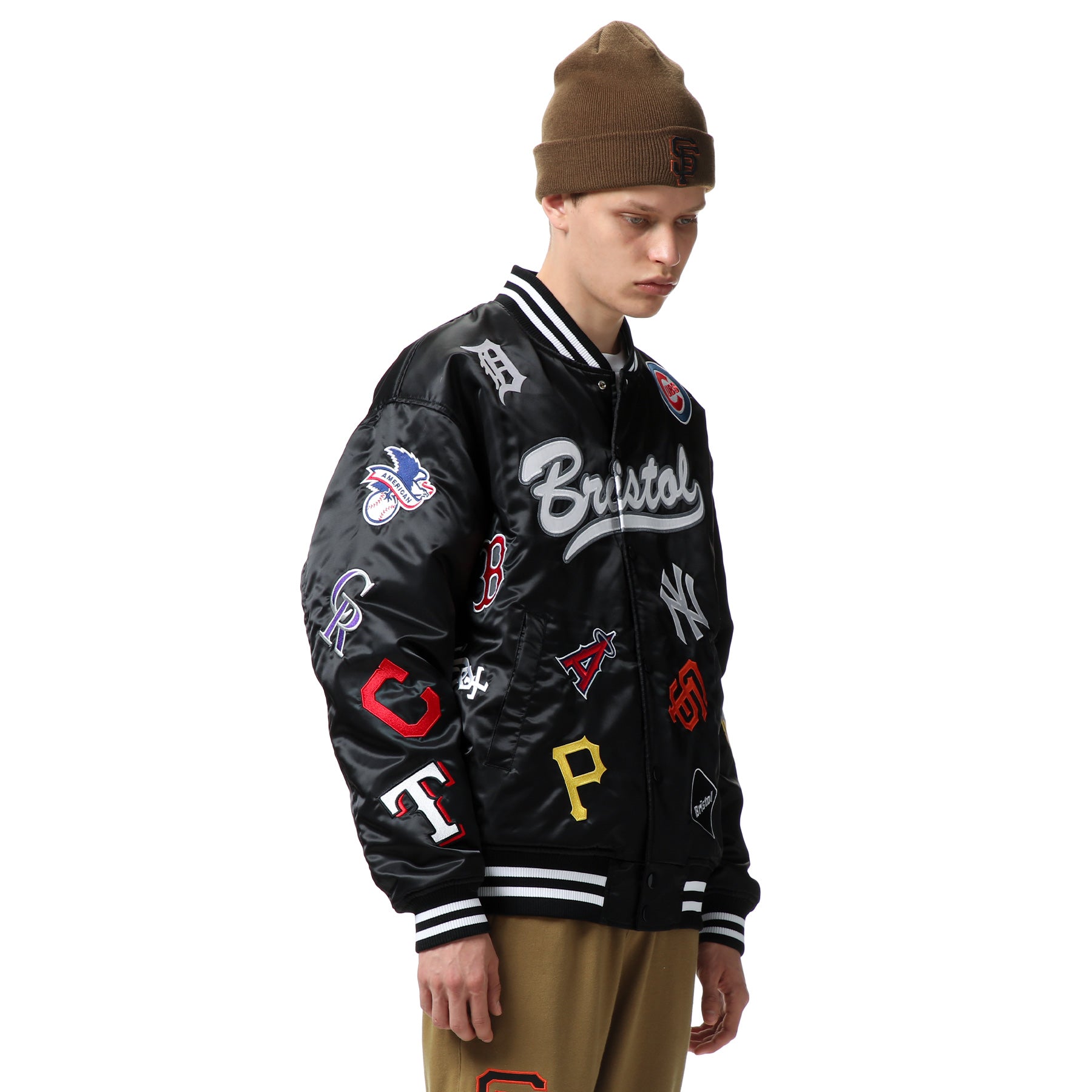 21aw FCRB MLB TOUR VARSITY JACKET L シュプ