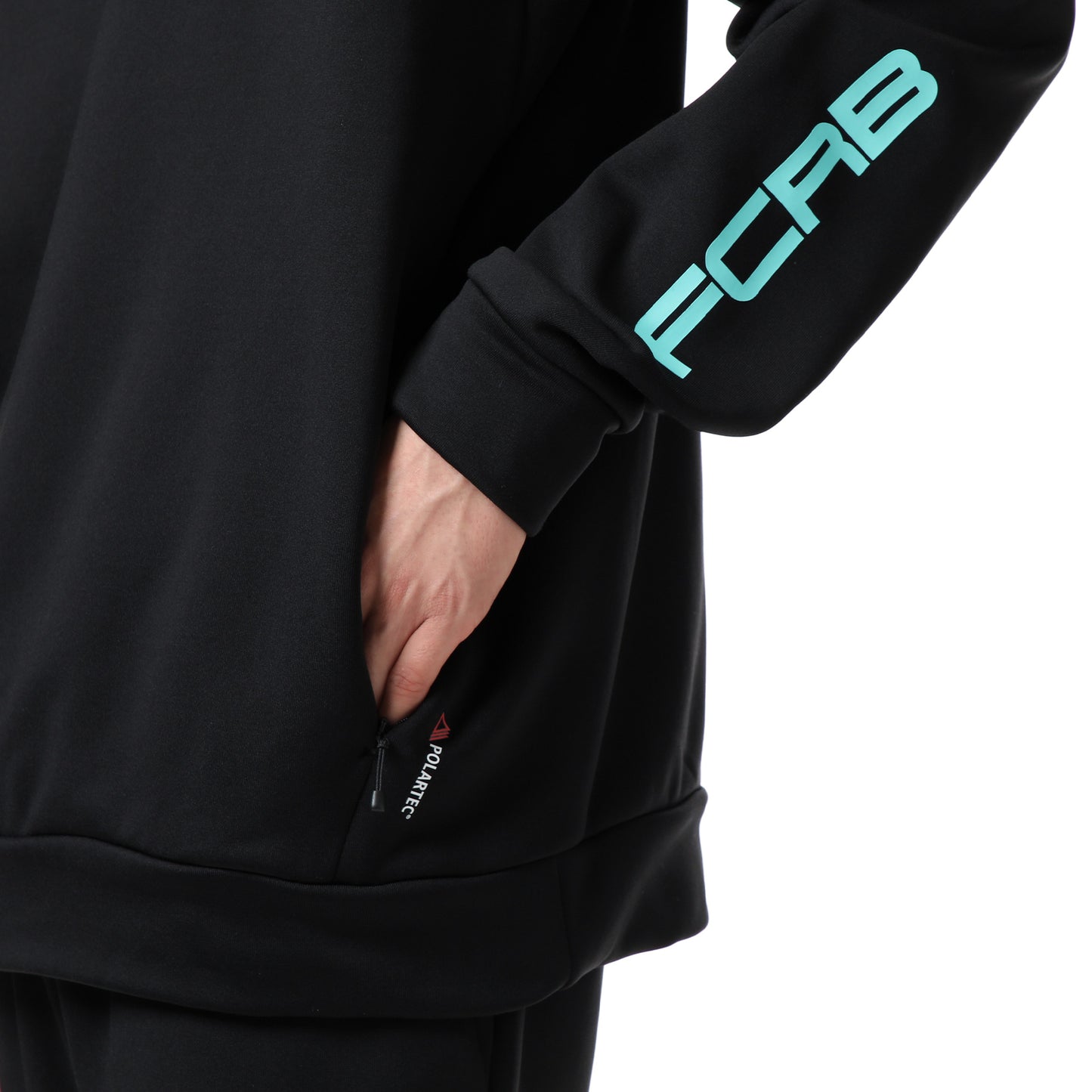 POLARTEC POWER STRETCH TRAINING HOODIE BLACK