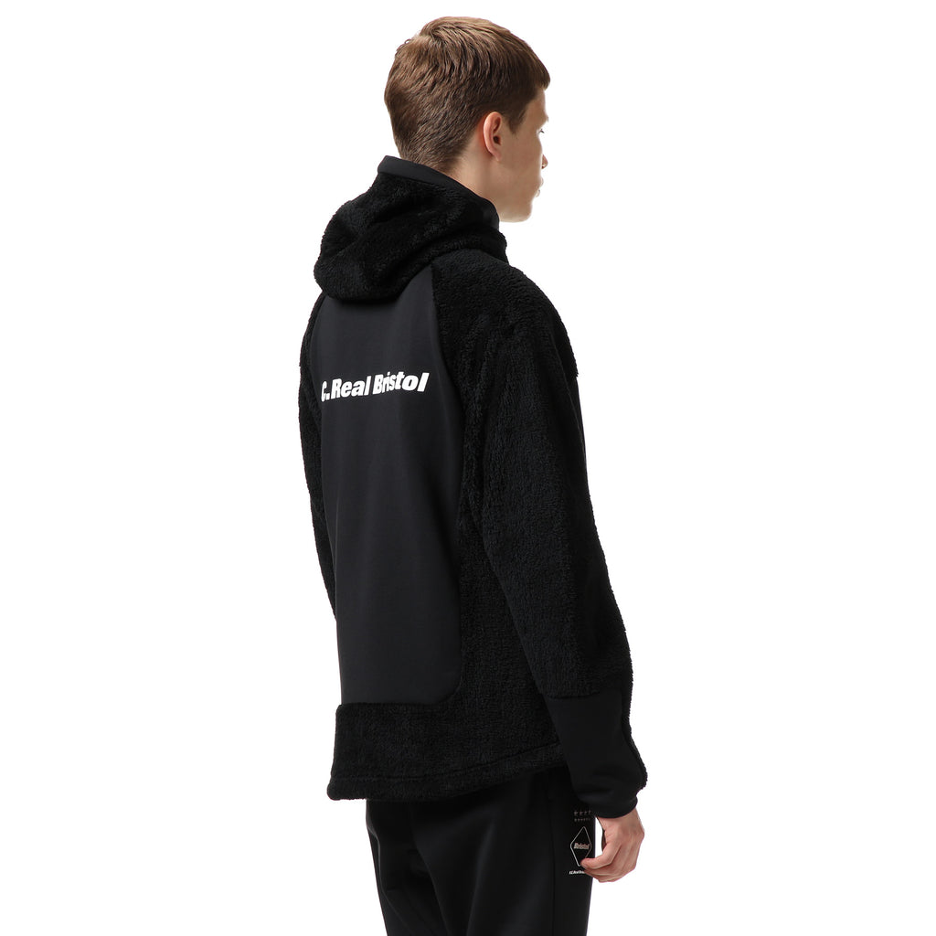 POLARTEC FLEECE HYBRID BLOUSON BLACK