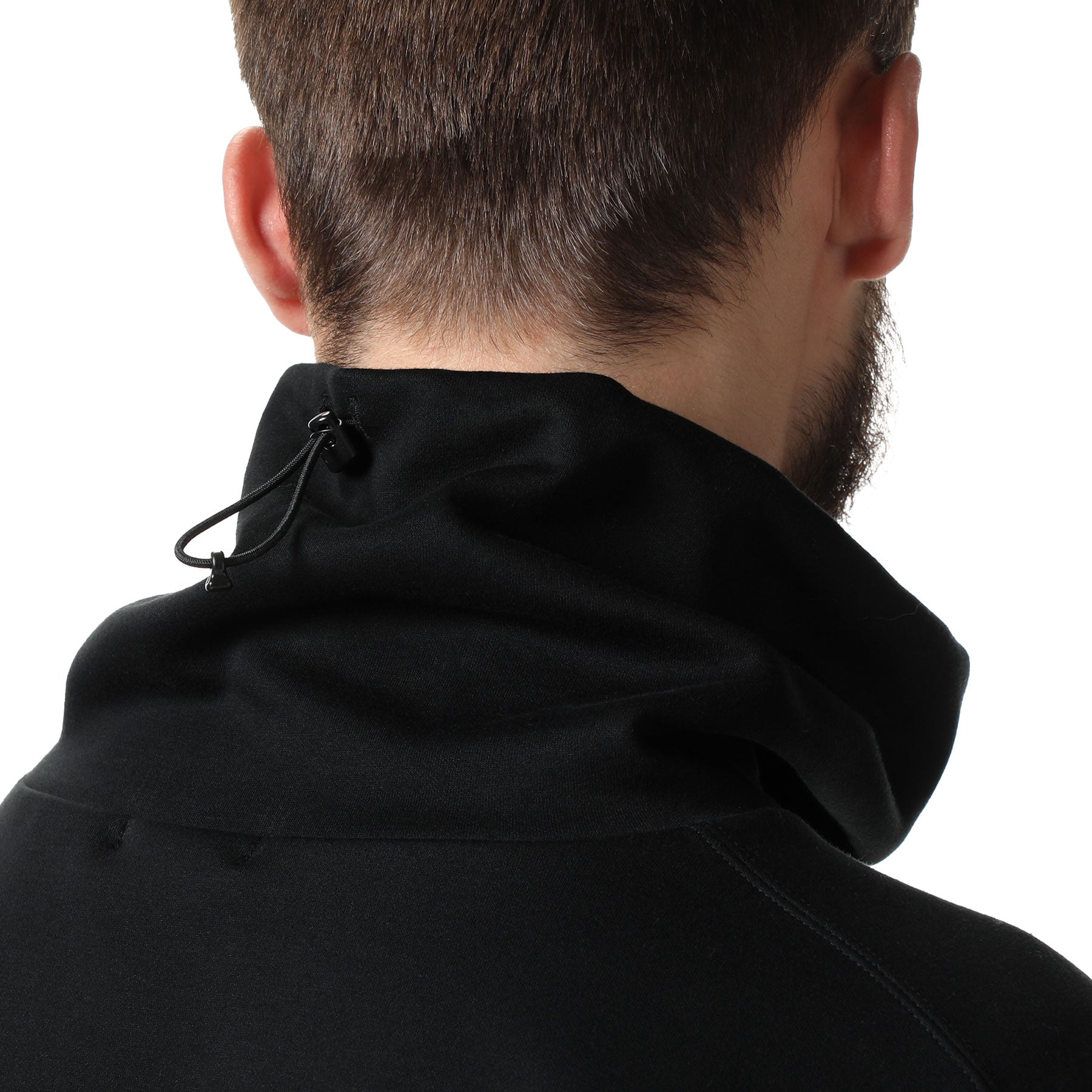 TECH KNIT WIDE TURTLE NECK PULLOVER BLACK